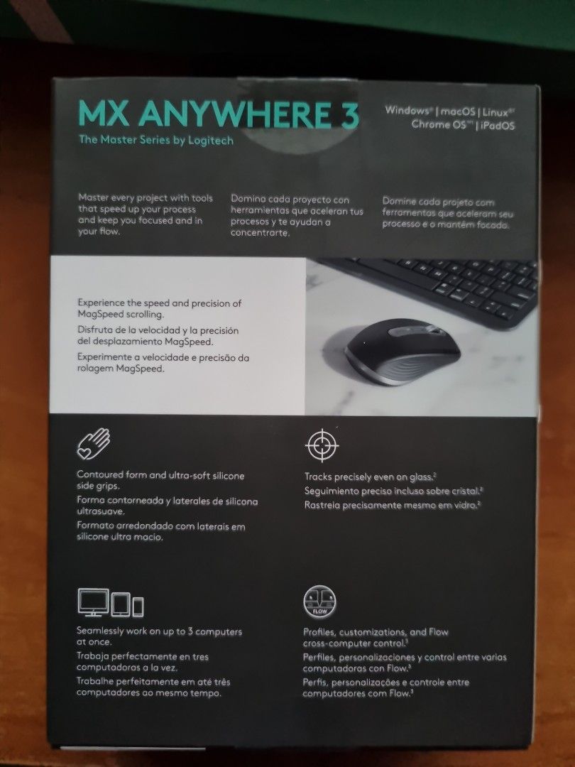 Logitech Mouse (Category: Mouse & Mousepads) located in Singapore. Submitted by tariktarik (Listing ID 1253443384, Image 3). Description: Brand and Model: Logitech MX Anywhere 3 The Master Series by Logitech.