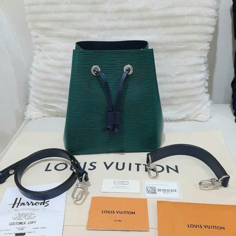 Louis Vuitton BB Neo Emerald Blue Original Authentic 100% LV Shoulder Bags  Luxury Branded Bag Tas Wanita Women Woman Like New Second Used Preloved Pre 