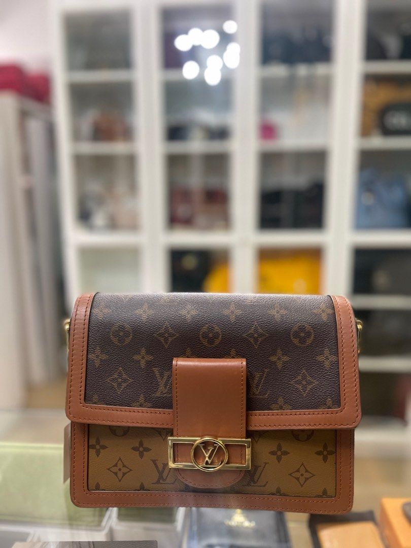 Louis Vuitton Dauphine MM in Reverse Monogram Canvas (Date code