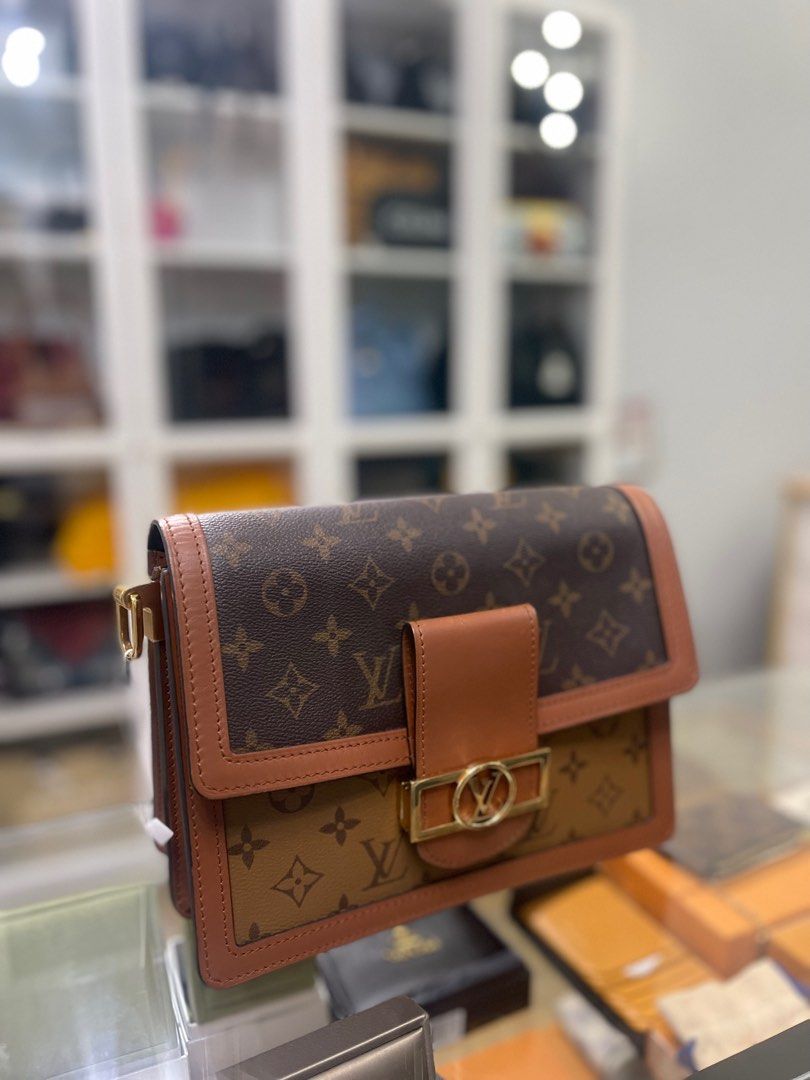 Louis Vuitton Dauphine MM in Reverse Monogram Canvas (Date code: CA4179)