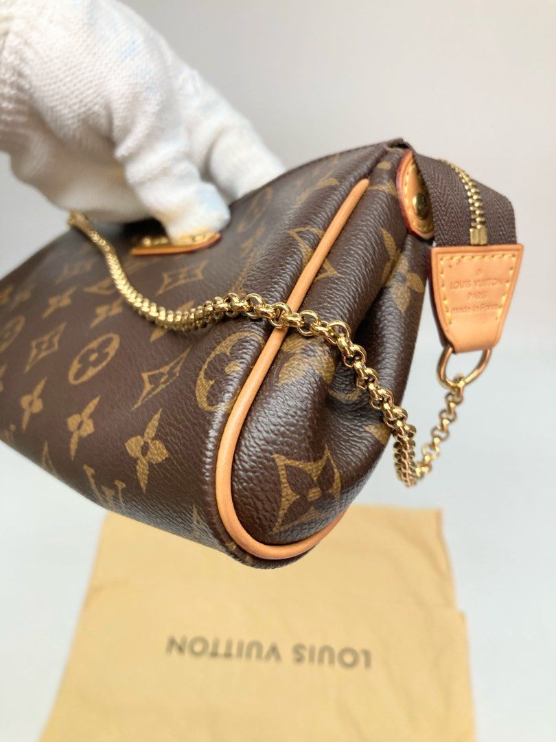 LOUIS VUITTON MONO EVA POCHETTE, Luxury, Bags & Wallets on Carousell