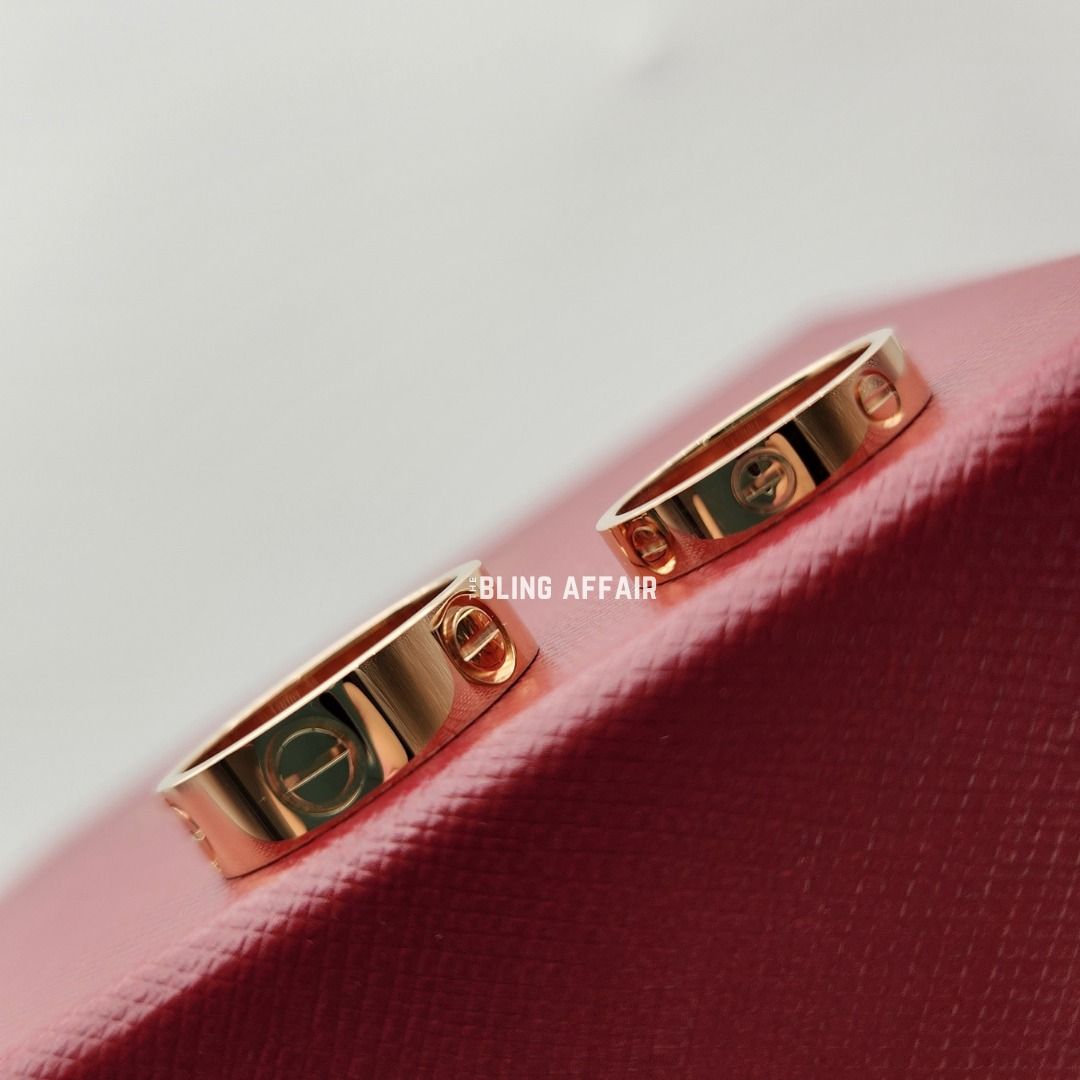 Cartier ring discount love rose gold
