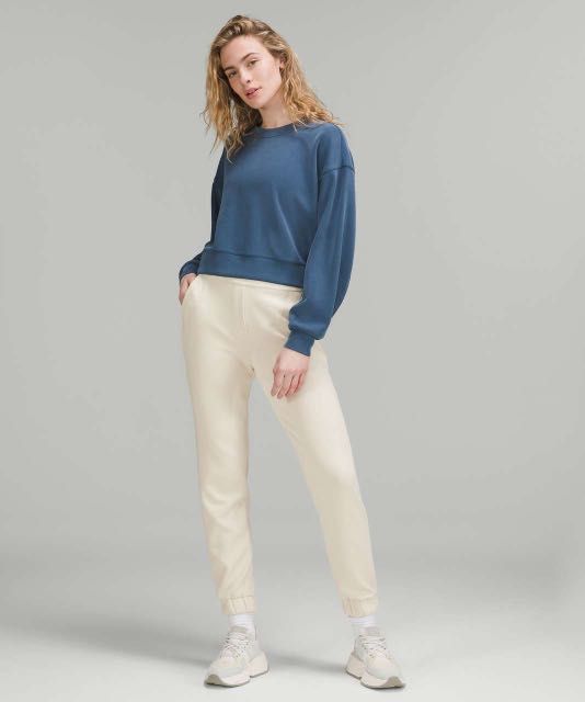Lululemon Softstreme Relaxed High-Rise Pant White Opal, Women's Fashion,  Activewear on Carousell