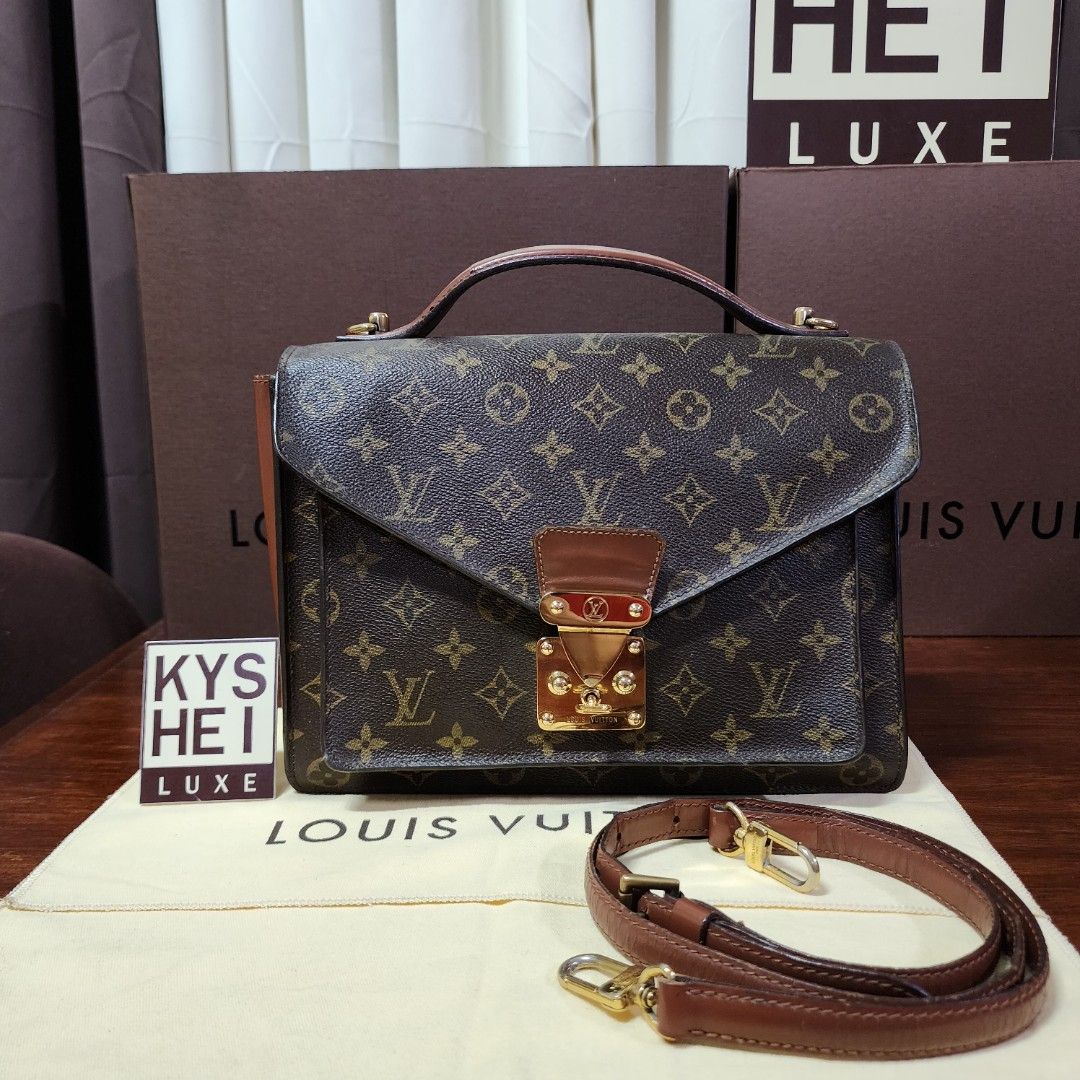 Vintage Louis Vuitton Monogram Monceau Shoulder Bag, Luxury, Bags & Wallets  on Carousell