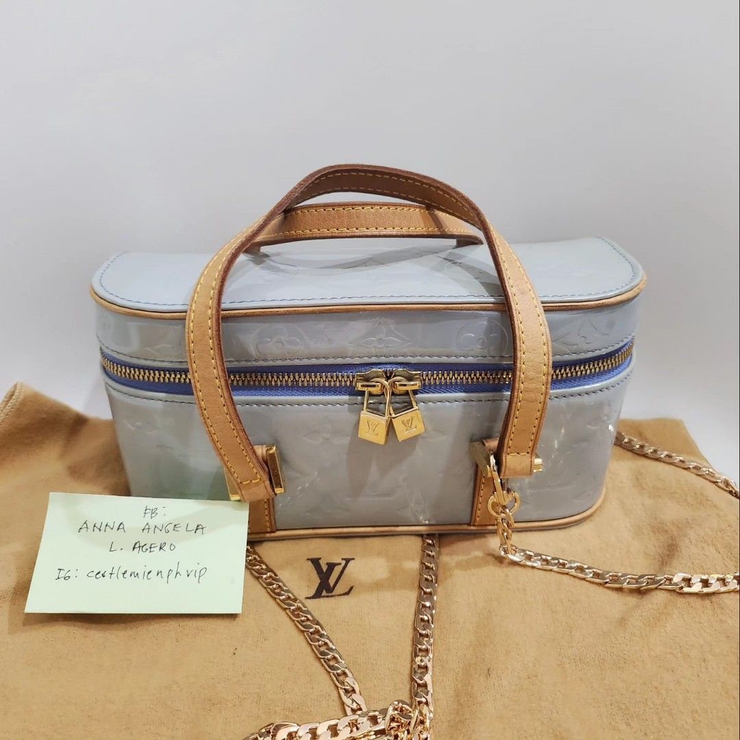 LOUIS VUITTON Vernis Sullivan Vertical Baby Blue 674267