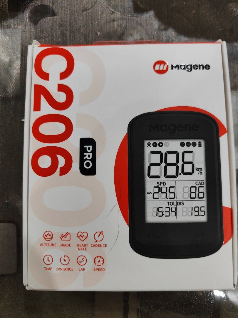 Magene C206 Pro Bike Computer - Yellow, Sports Equipment, Bicycles ...
