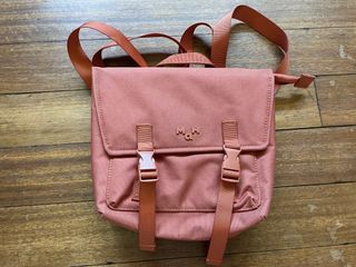 MAH 2022 New Fashion Mini Backpack Female Advanced Sense Minority Design Schoolbag Japanese Student Cambridge Bag (Orange)
