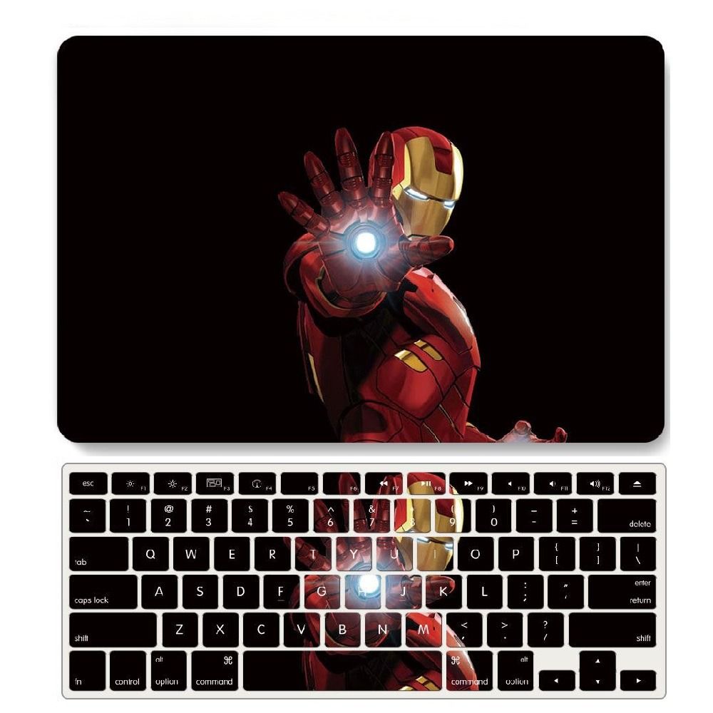 Marvel Avengers Iron Man CASE for MacBook New Pro Air 13 14 16 Casing Cover For 2023 M1 M2 Chip Models