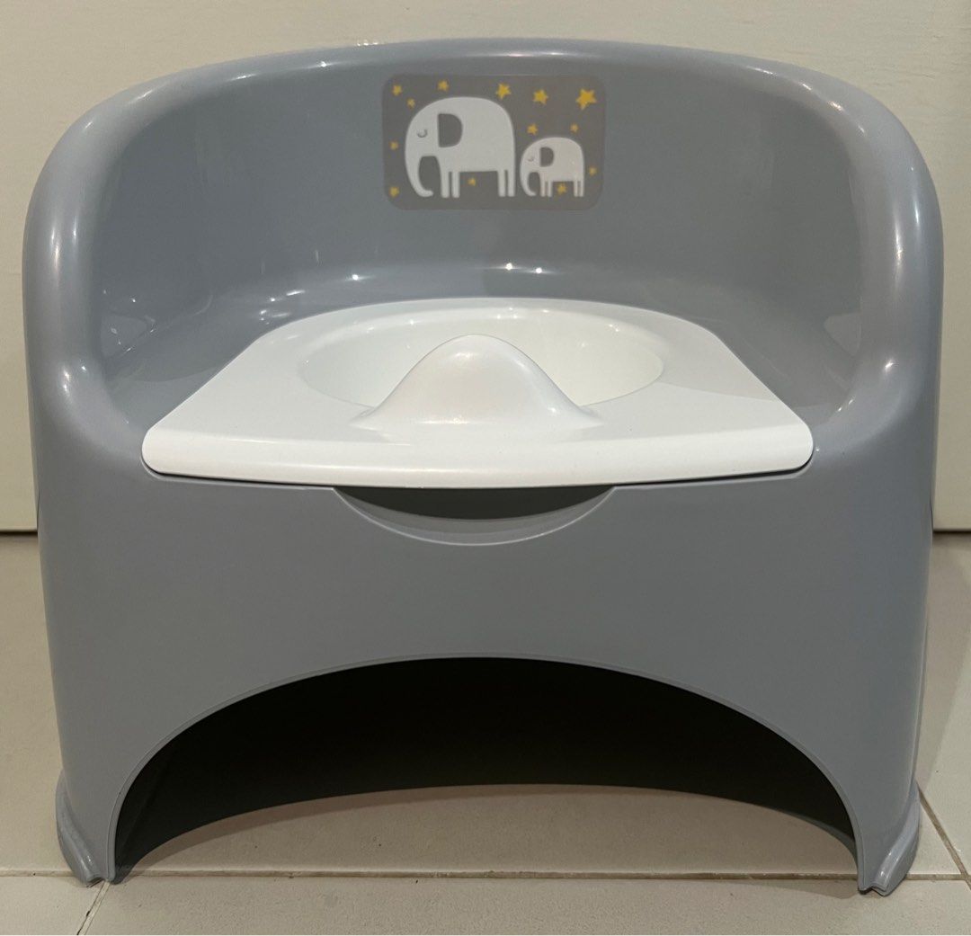 Mothercare Potty High Back Green And White