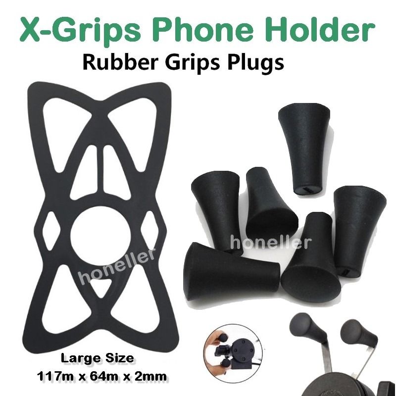 Motorcycle X Grip Phone Holder Rubber Plugs Stopper Secure Net for eBike Bicycle Motorcycles Motorcycle Accessories on Carousell