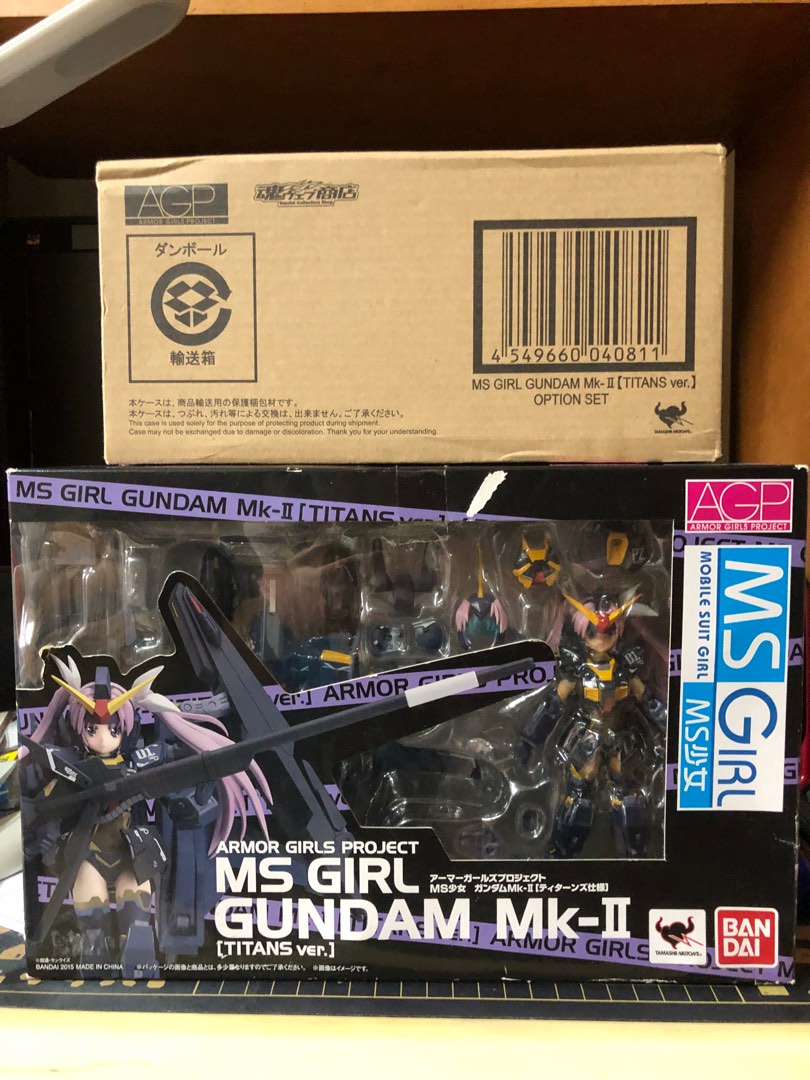 MS Girl Gundam Mk-II + option set , 少女高達Mk-II + 魂限擴充包