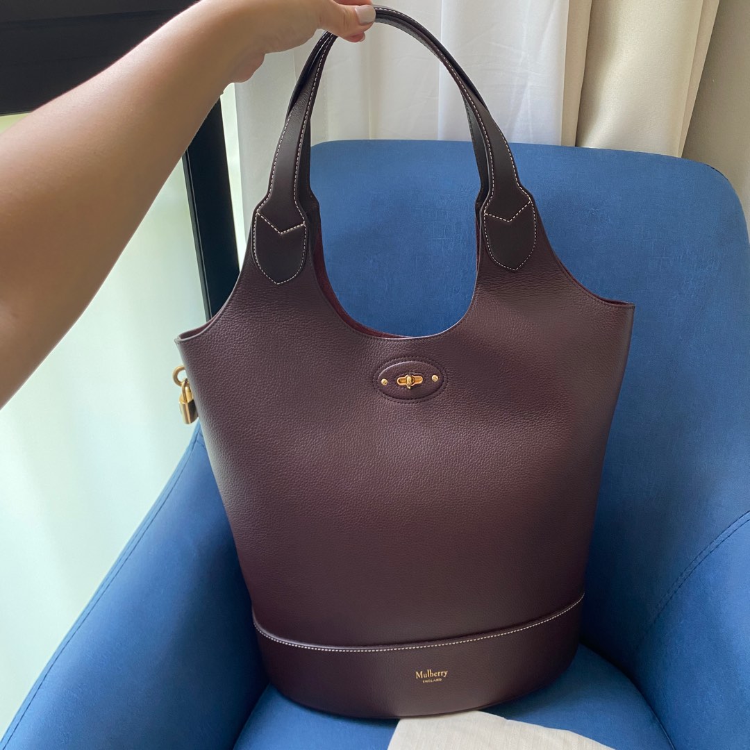 Mulberry Lily Tote bag in Oxblood Luxury bag Luxury Bags