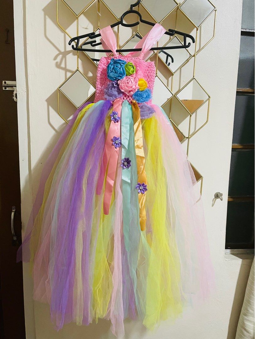 Multi Colored Unicorn Tutu Dress 7 years Old Babies Kids