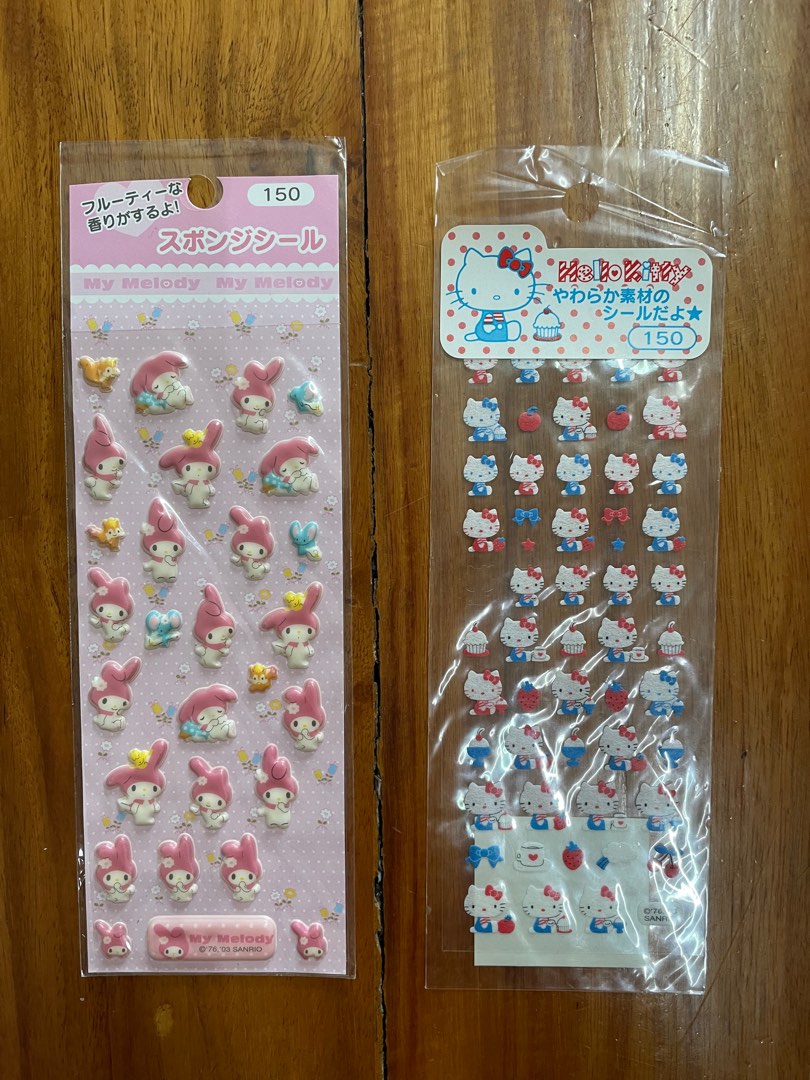 My Melody and Hello Kitty Stickers on Carousell