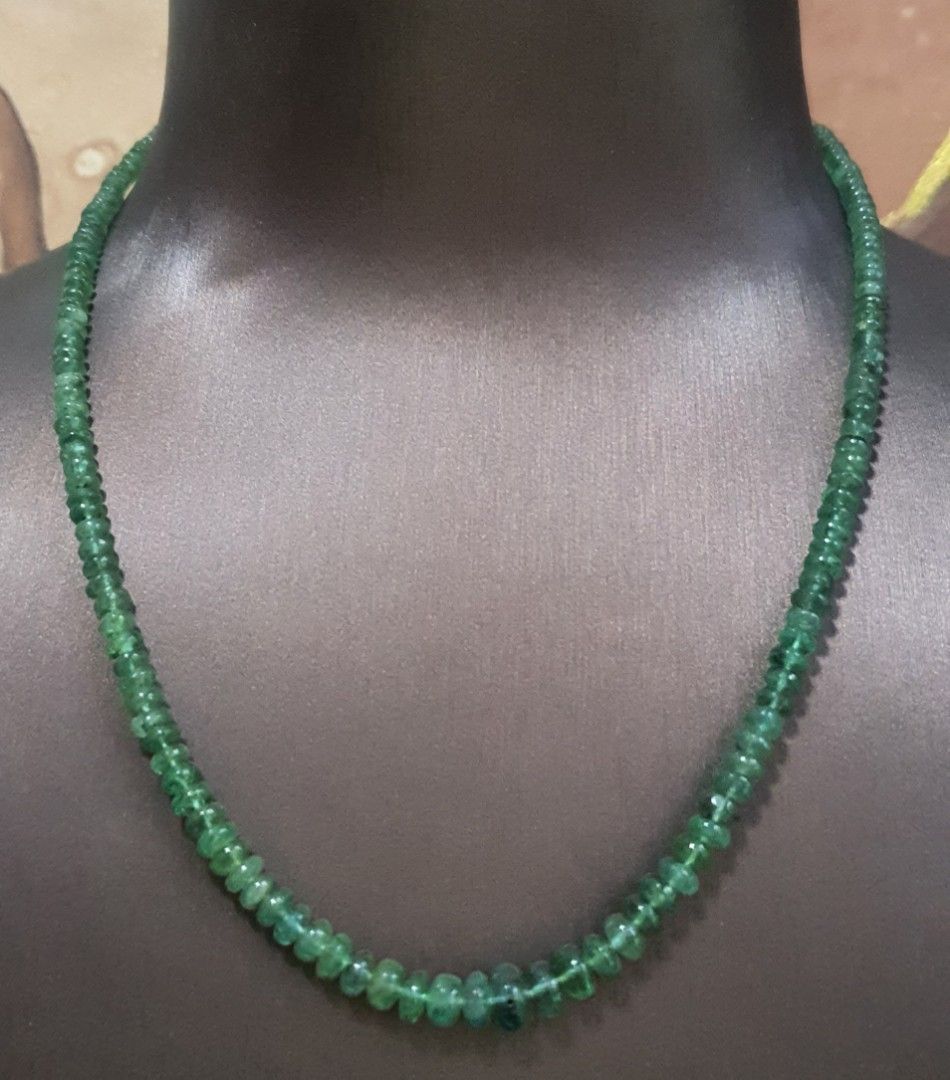 Natural Emerald Necklace Women s Fashion Jewelry Organisers