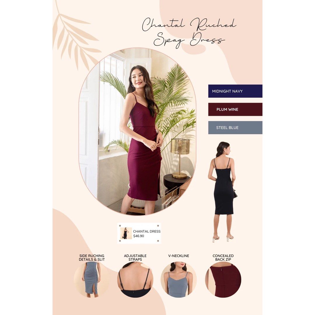 Plum boat neck top dress with ruched detail