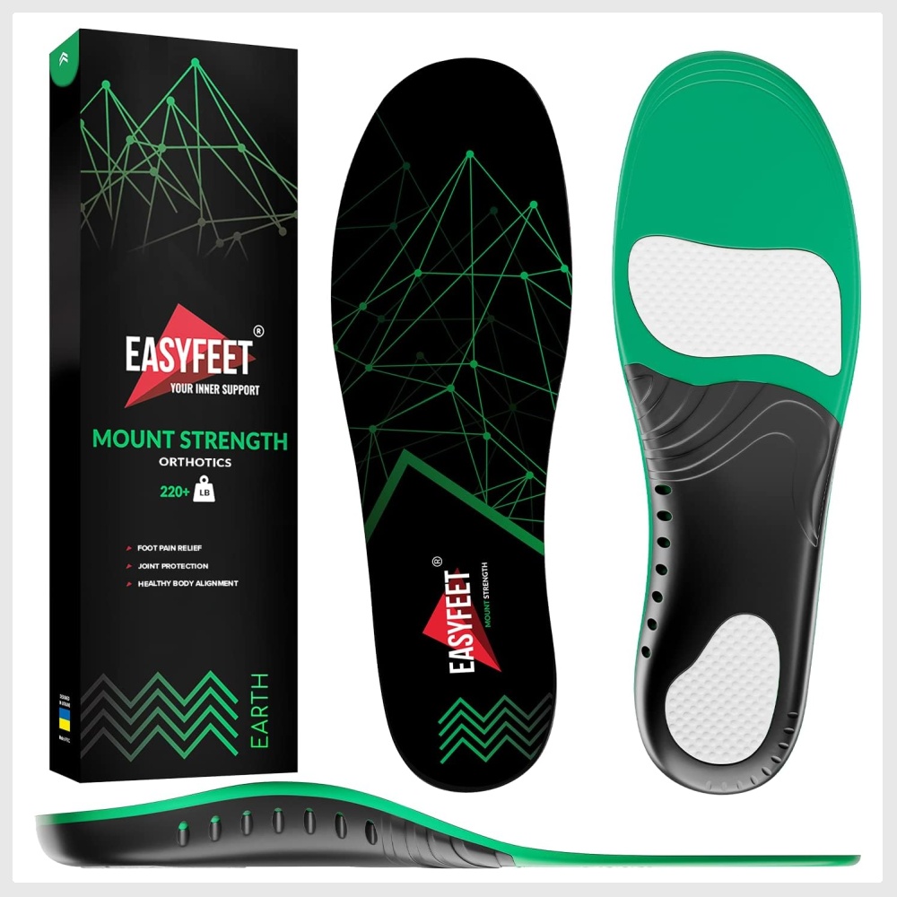 New 2022} 220+ lbs Plantar Fasciitis Strong Arch Support Insoles