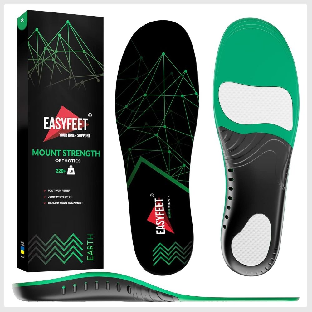 New 2022 220 lbs Plantar Fasciitis Strong Arch Support Insoles