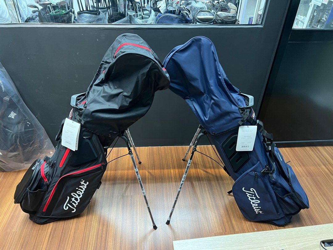 NEW 2023 Titleist Hybrid 5 Lightweight Stand Golf Bag [Black & Red/ Navy Color] (5 Individual