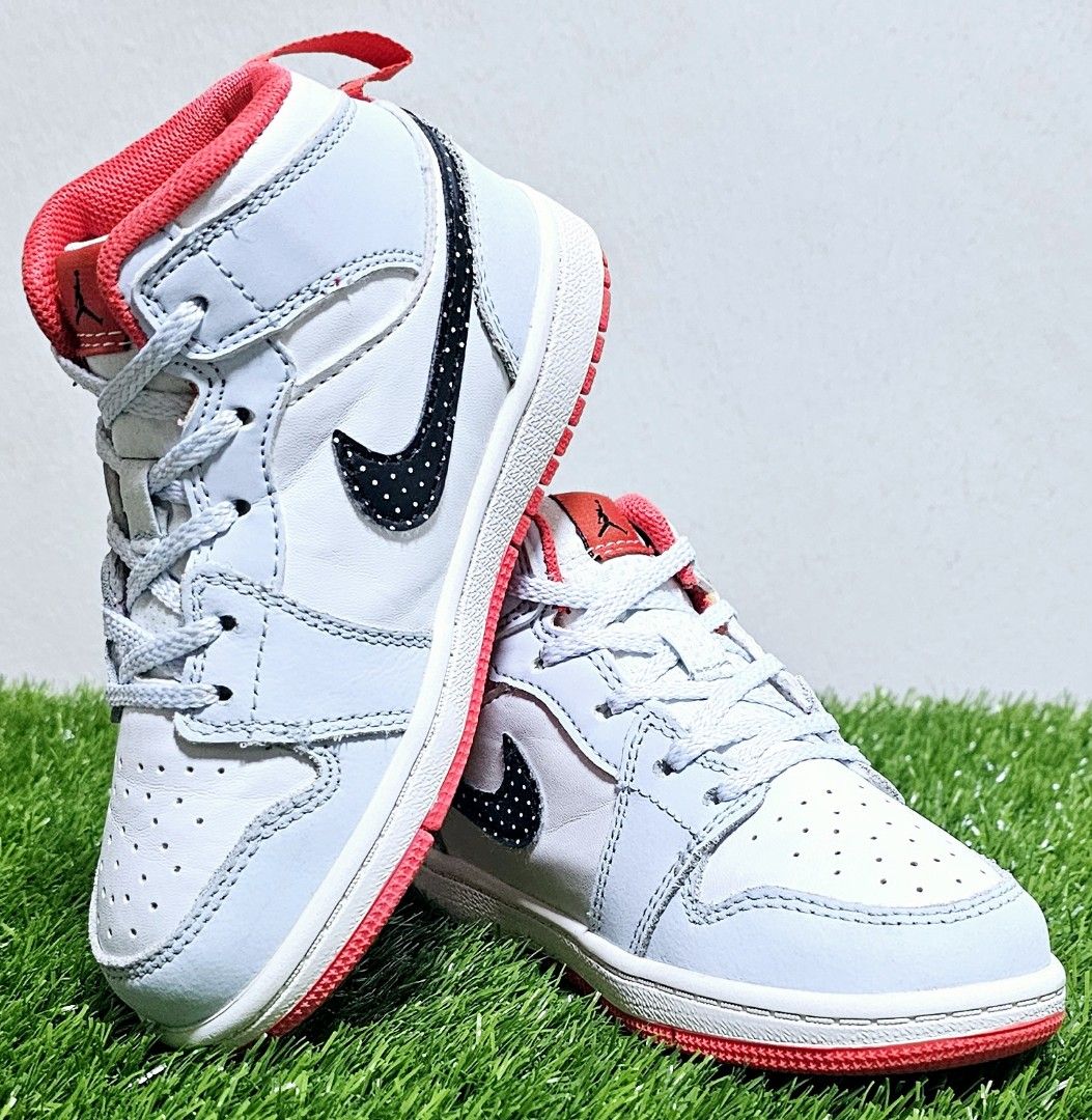 Jordans half red half blue sales
