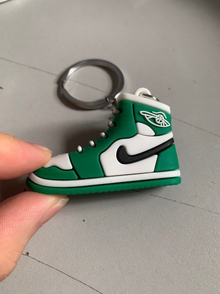 Nike Air Jordan Keychain Green Sneakers