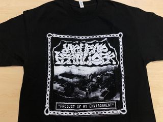 OFFICIAL JARHEAD FERTILIZER GRIND/DEATH METAL BAND “PRODUCT MY ENVIRONMENT” ALBUM (2021) TSHIRT