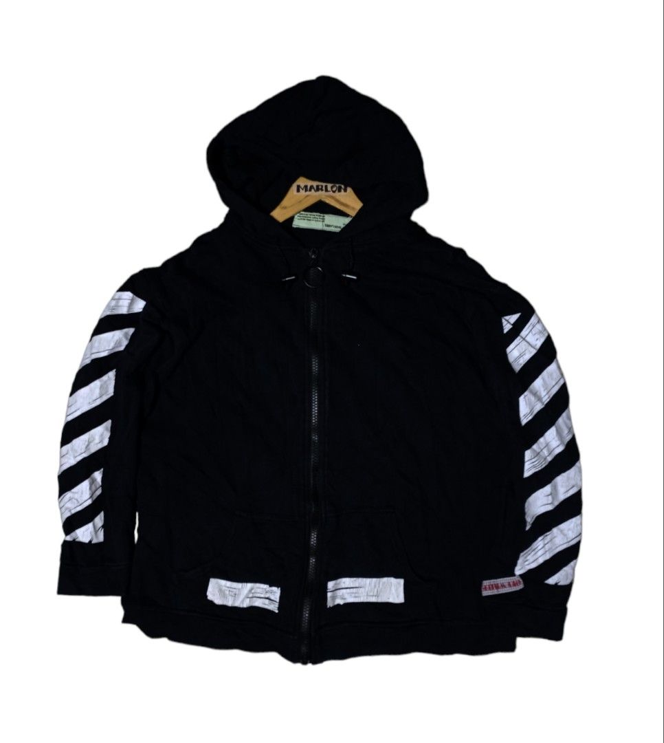 OFF WHITE HOODIE Men s Fashion Coats Jackets and Outerwear on