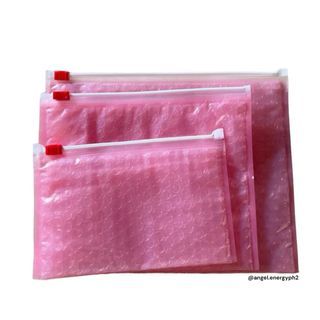 Glossier ~ Pink bubblewrap pouch bag
