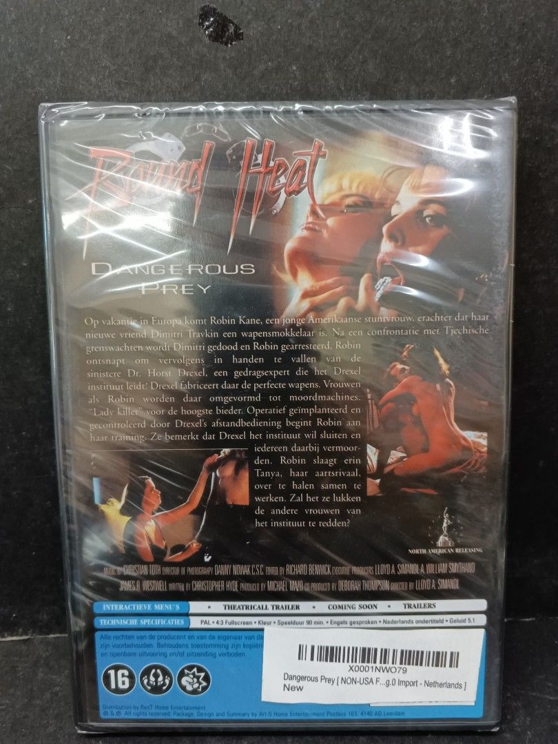 Original DVD BOUND HEAT Dangerous Prey Shannon Whirry, Ciara Hunter