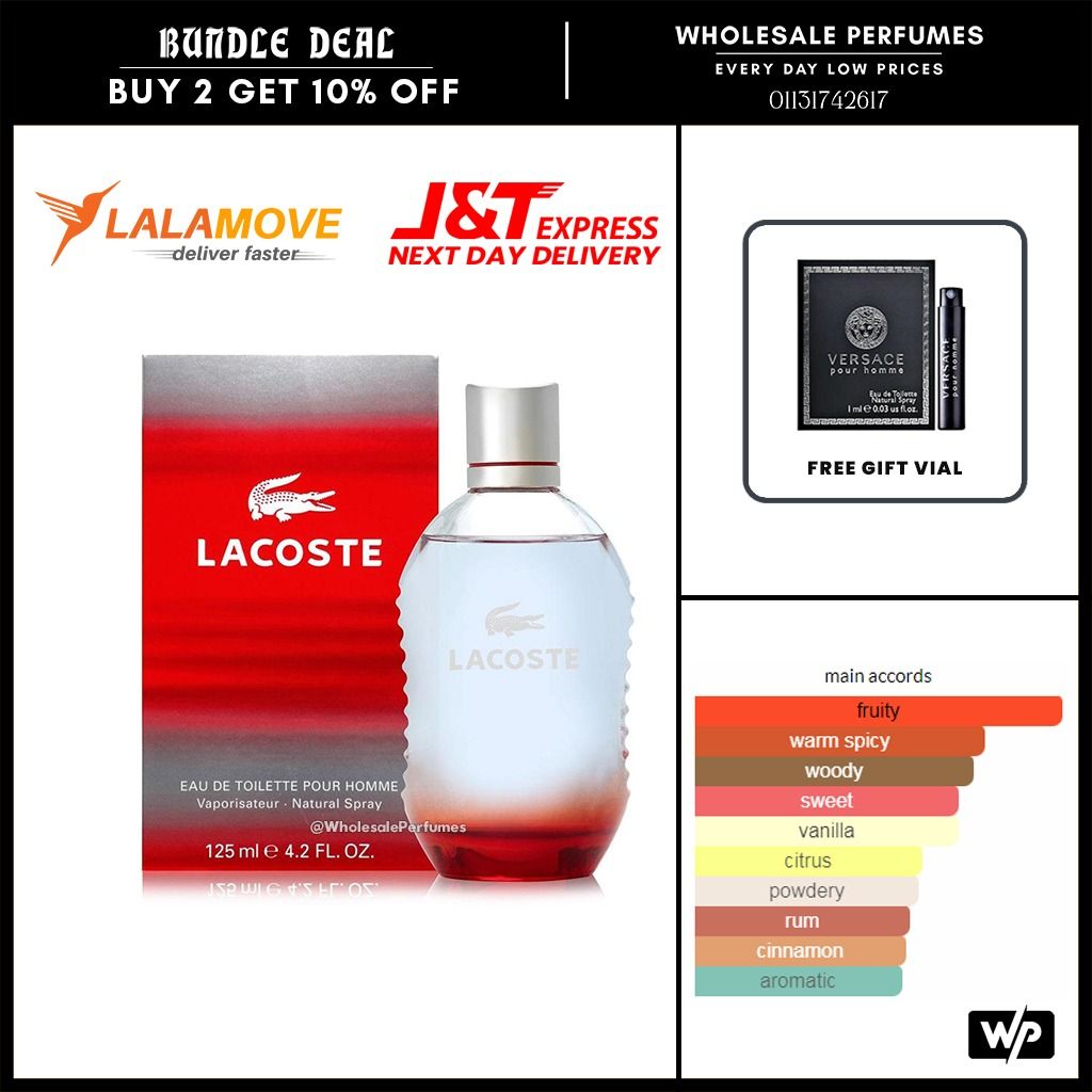 Lacoste eau de toilette pour homme 125ml hot sale