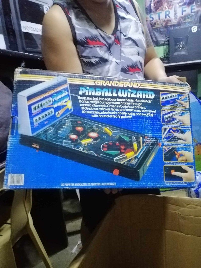 Grandstand Pinball wizard vintage with ac/dc adaptop, Hobbies & Toys