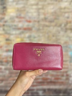 Prada Vintage Zip Around Bow Wallet