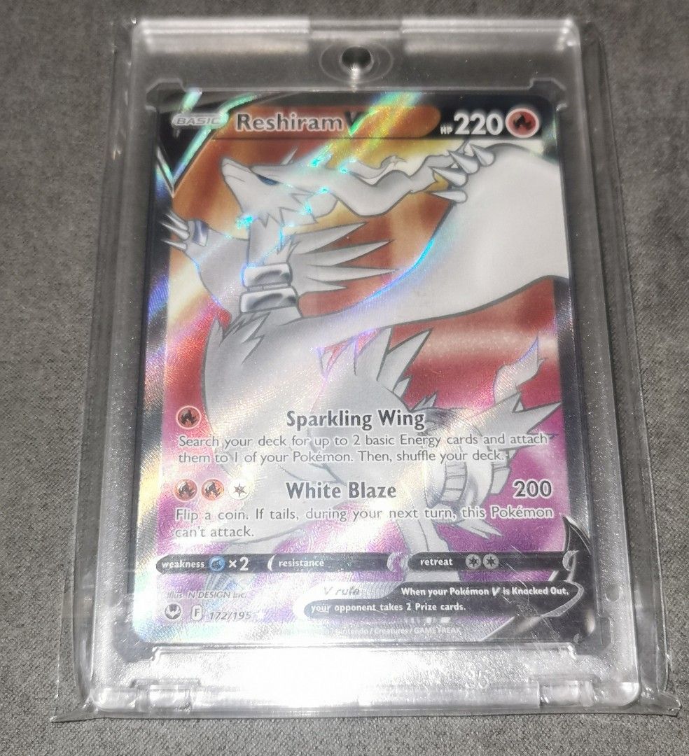 Pokémon cards Reshiram V Silver Tempest, Hobbies & Toys, Memorabilia &  Collectibles, Vintage Collectibles on Carousell