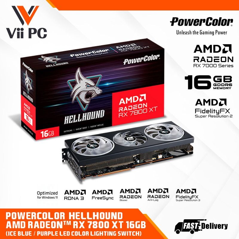 Red Devil AMD Radeon™ RX 7800 XT 16GB GDDR6 - PowerColor