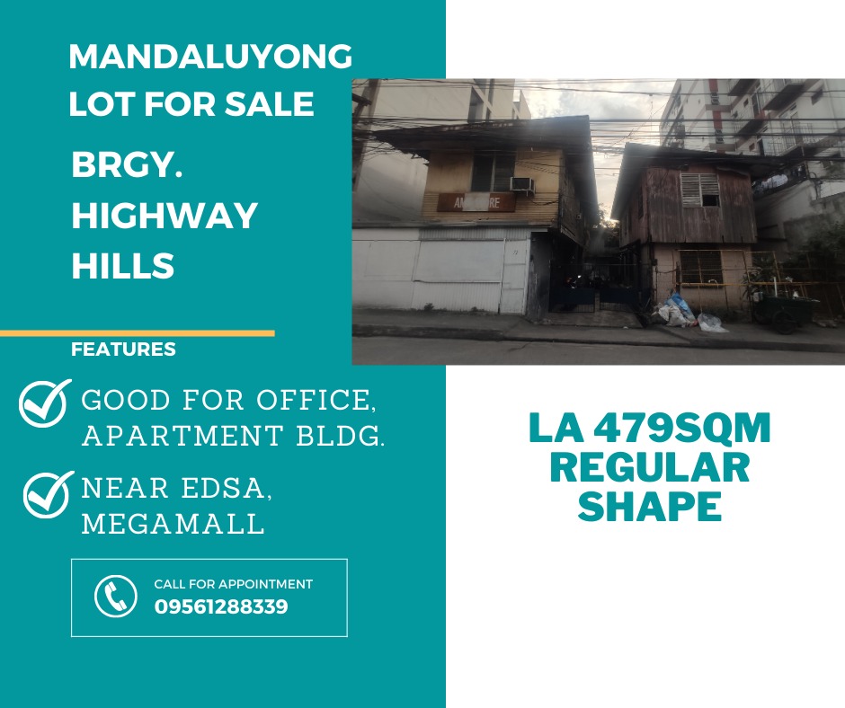 Pre-Owned 479 Sqm Lot for Sale in Brgy Highway Hills, mandaluyong ...