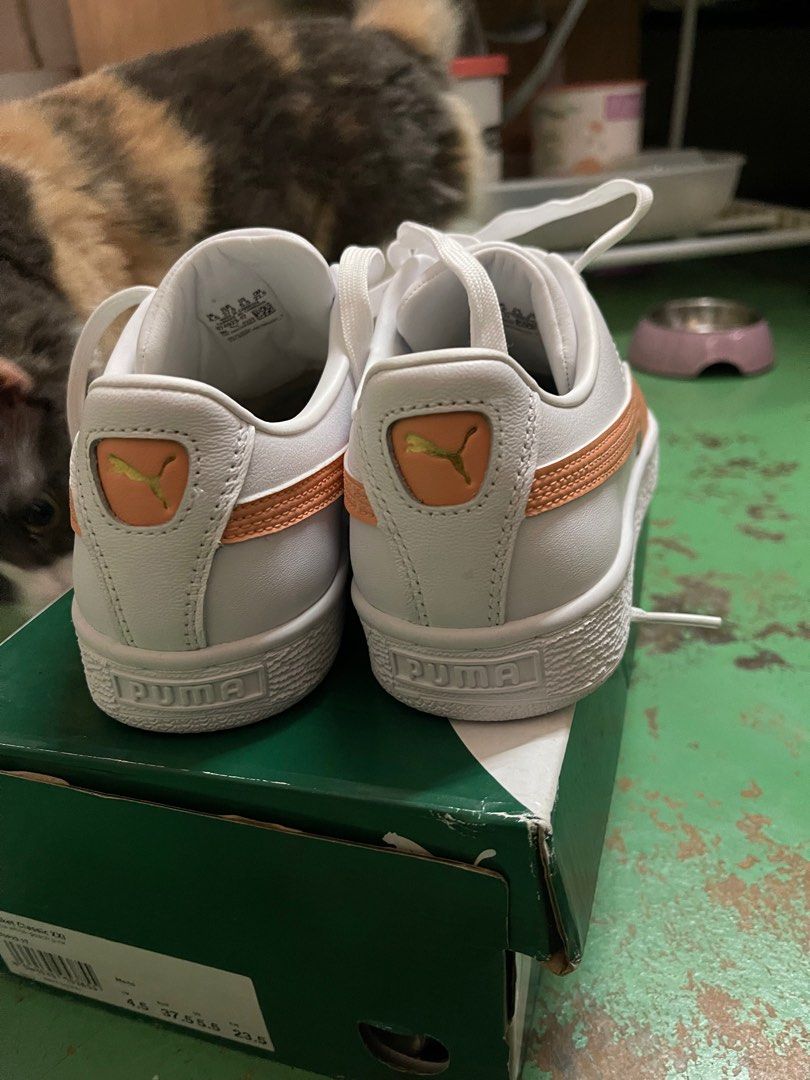 Puma basket classic white sneakers womens hotsell