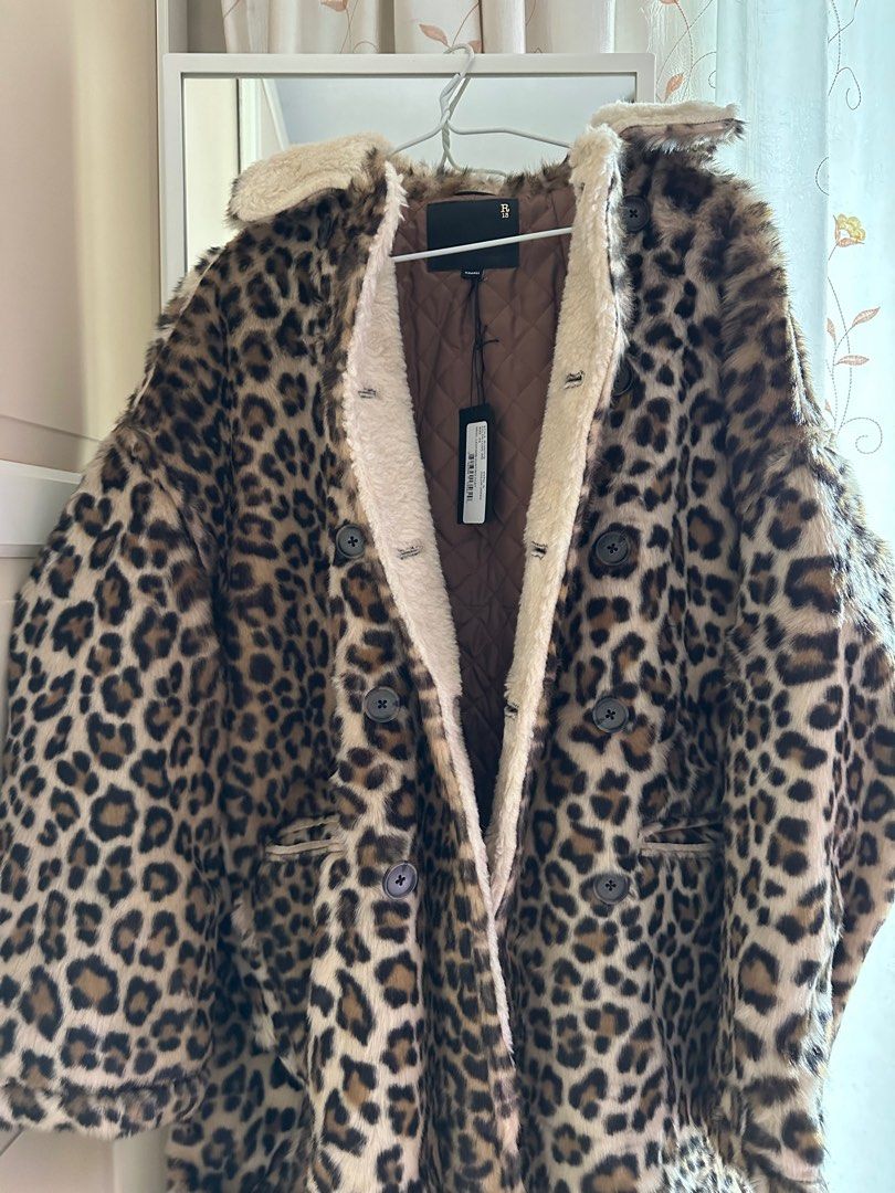 R13 leopard coat discount
