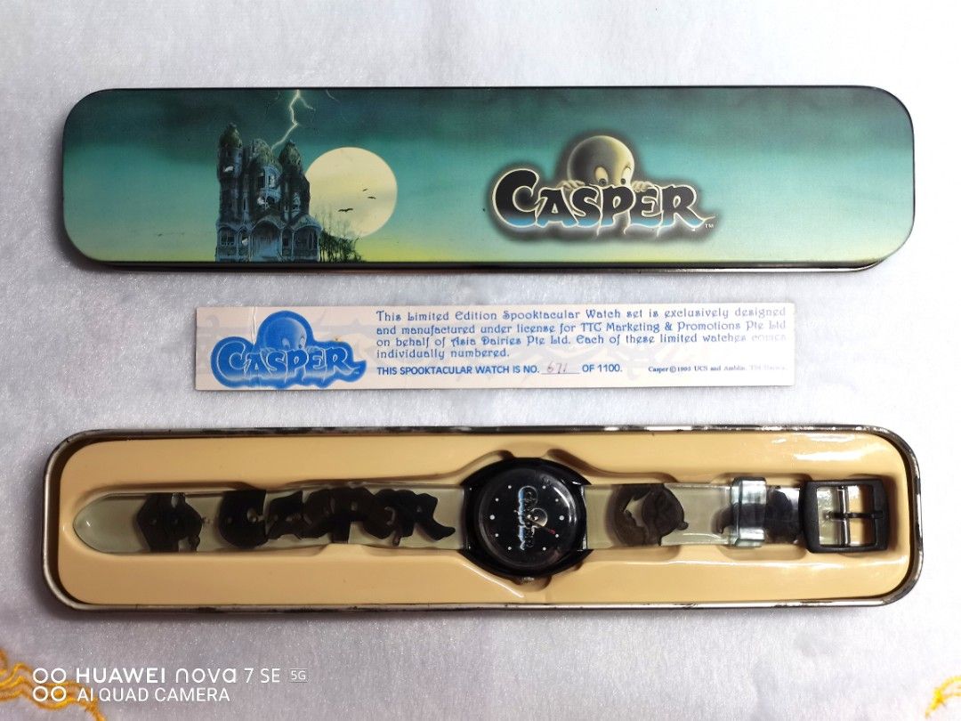 Rare limited edition full set Spooktacular Casper the friendly ghost quartz watch Hobbies Toys Memorabilia Collectibles Vintage Collectibles on Carousell