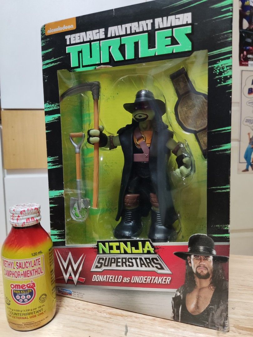 Rare WWF Turtles Ultimate warrior Undertaker (Category: Figurines & Statues) located in Mandaluyong City. Submitted by thefilipinopicker (Listing ID 1253413826, Image 1). Description: 2,500 each.