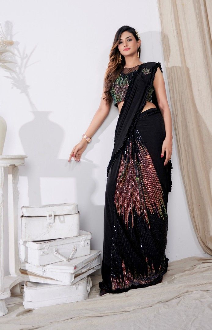 Readymade pre outlet stitched saree