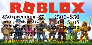 Roblox Premium 1 Month + 450 / 1000 / 2200 Robux, Tickets & Vouchers, Store  Credits on Carousell