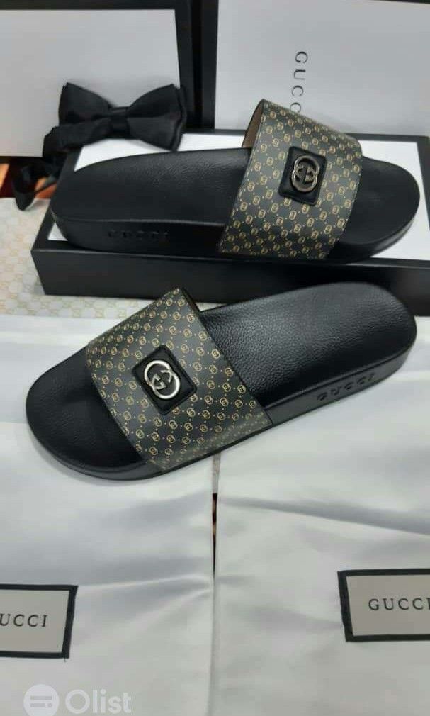 ORIGINAL LV MEN SLIPPERS  Olist Men's Louis Vuitton Slippers shoes For  Sale In Nigeria