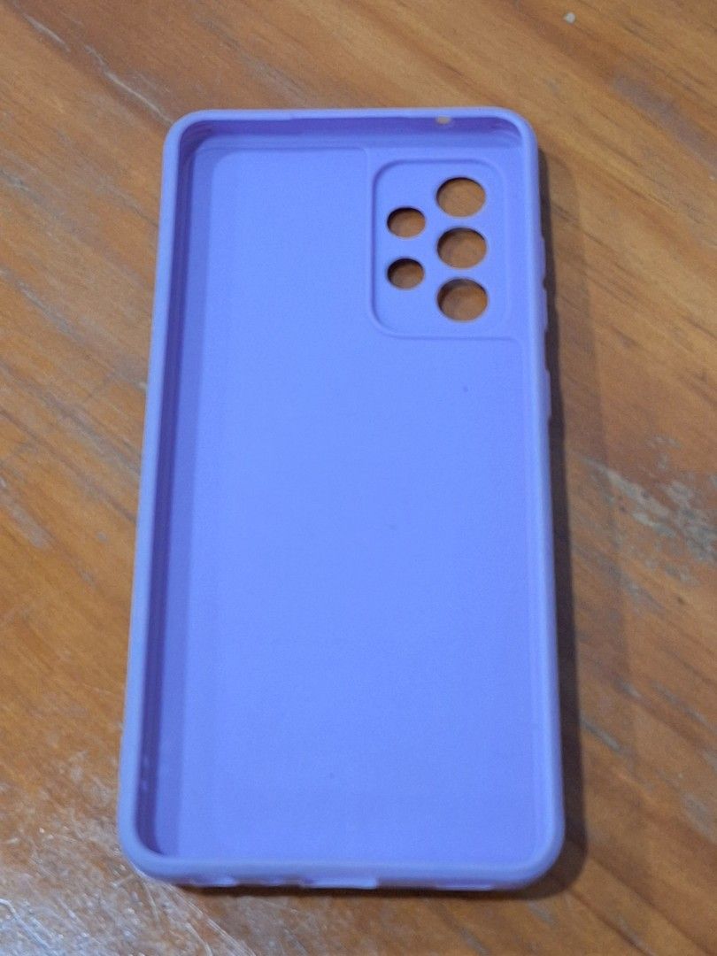 Samsung A52 5G Silocone Phone case (Category: Cases & Sleeves) located in Quezon City. Submitted by kayveee94 (Listing ID 1253407599, Image 3). Description: For Samsung A52 5G silicone phone cases!!! preloved in good condition rfs: changed phone model Purple with Phone grip = P350 Black without Phone grip = P300 For both = P600.