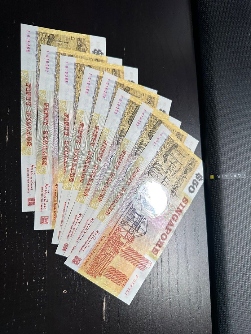 5sgd Notes SGD 50 notes, Hobbies & Toys, Memorabilia & Collectibles, Currency on ...