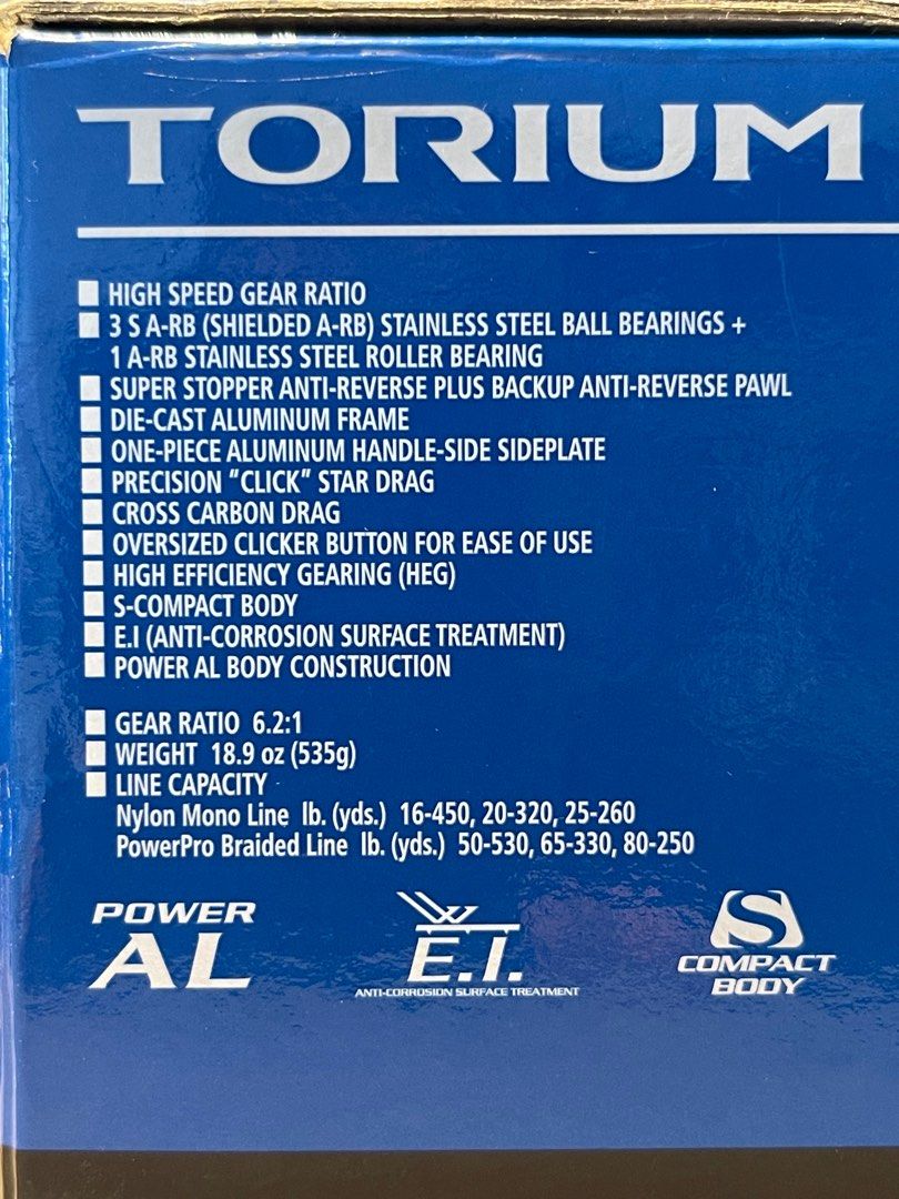 Shimano Torium HG Overhead Reel