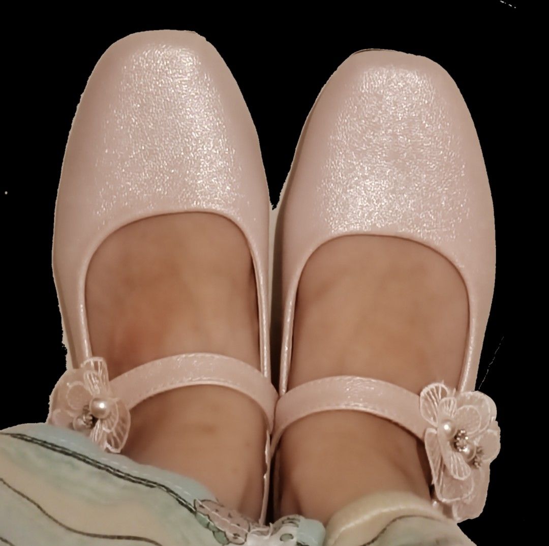 Pink floral flats on sale