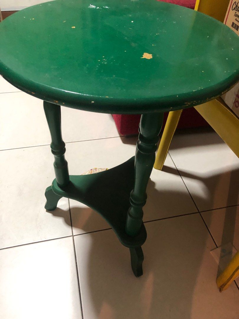 Side Table (Category: Tables & Sets) located in Singapore. Submitted by pastel_clouds (Listing ID 1253506885, Image 1). Description: Material: Wood Small side table. A little shaky with scratches You can clean and repaint or redecorate up to your own ideas and designs. #woodwork #upcycle #DIY #functionality.