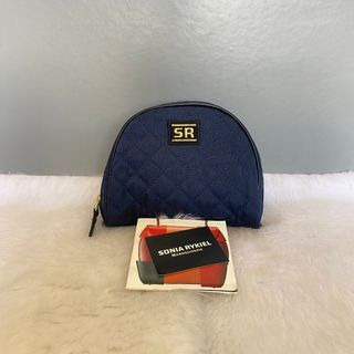 Sonia Rykie Navy Blue Zipped Wallet Pouch