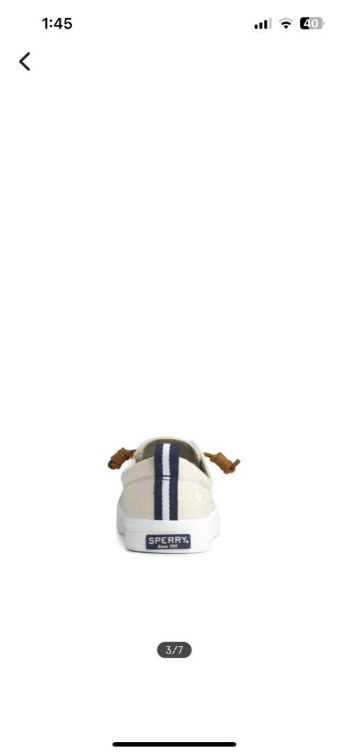Sperry size deals chart inches