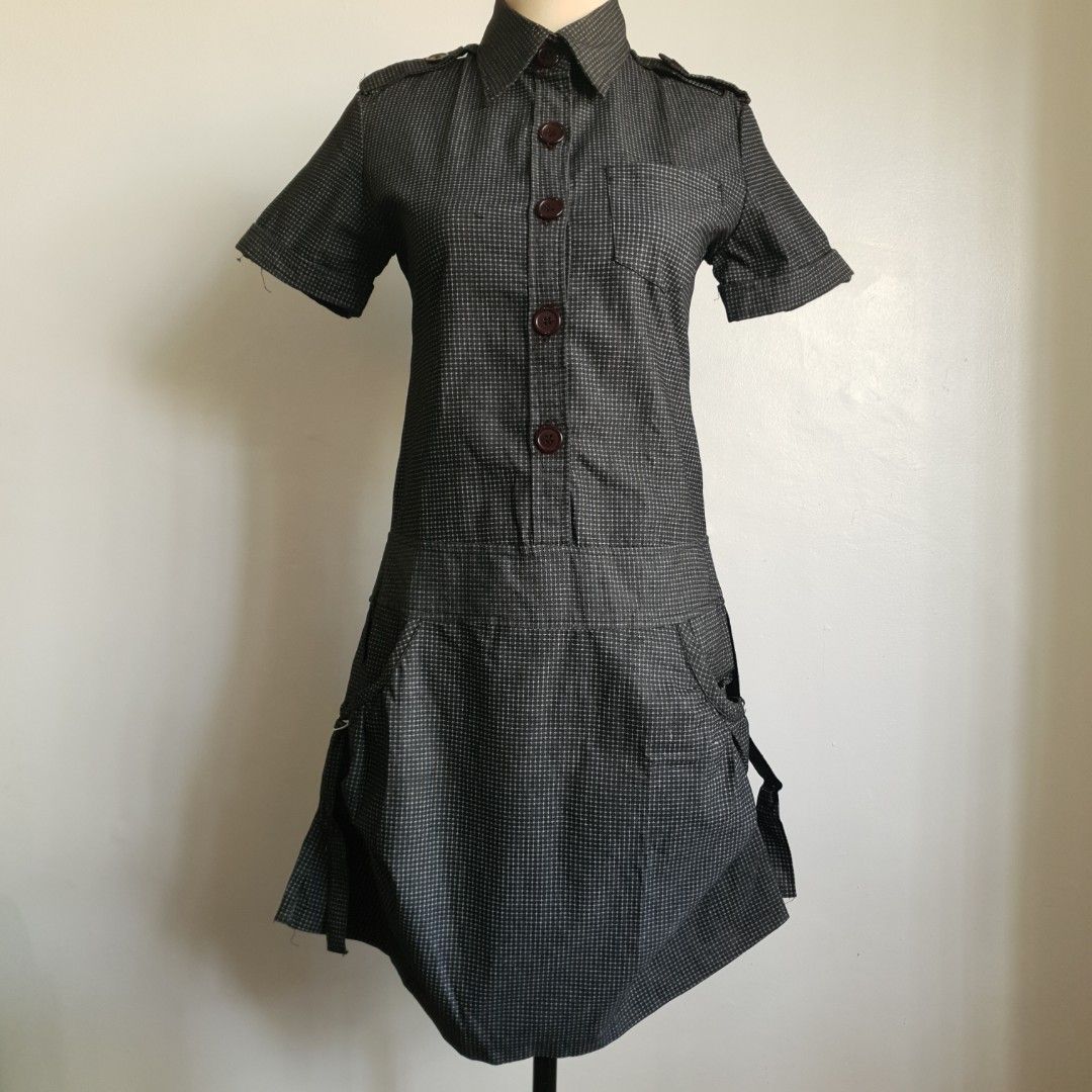 STEAMPUNK Dress (Category: Dresses) located in San Pedro. Submitted by open_stash (Listing ID 1253356983, Image 1). Description: STEAMPUNK (Style) Dress W 45 cm × L 95 cm No tags fits XS - S With pockets ✨️ Adjustable hem.